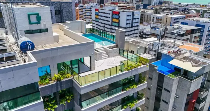 Cobertura garden com piscina privativa à venda na ponta verde no edf giardini