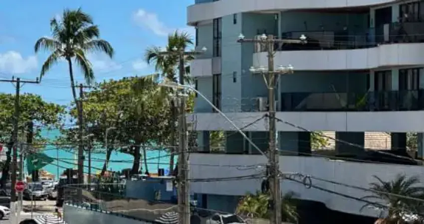 Quarto e sala beira-mar com varanda mobiliado no edifício neo 1.0