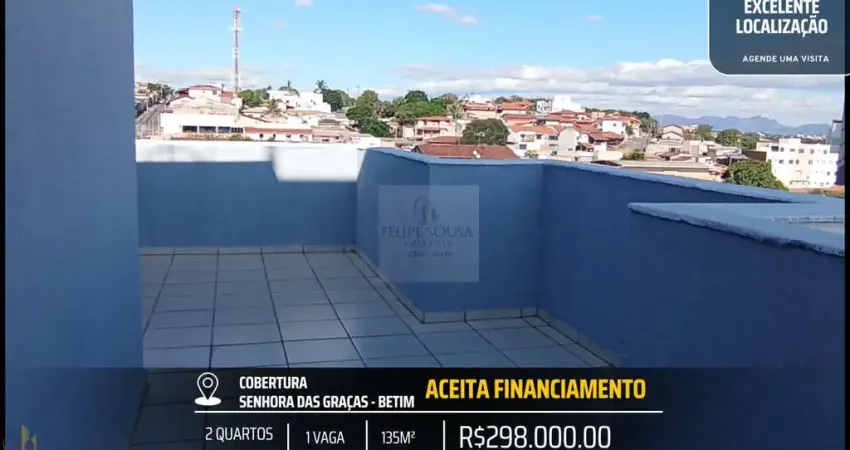 Cobertura sensacional 135m² a poucos metros da avenida principal do senhora das graças