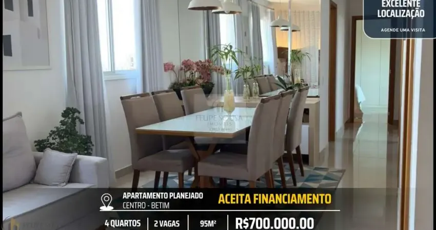 Apartamento planejado no centro da cidade - 4 quartos e 2 vagas