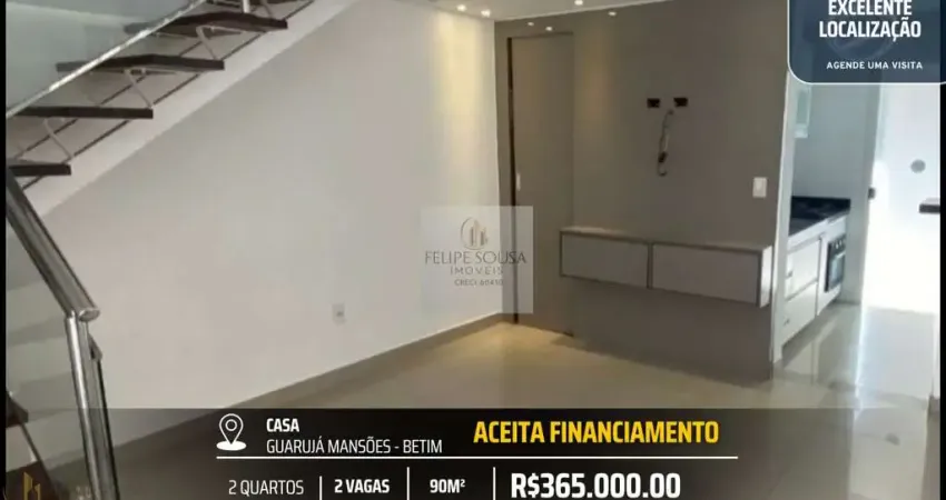 Excelente casa duplex no guarujá mansões - 2 quartos planejados e 2 vagas pra você