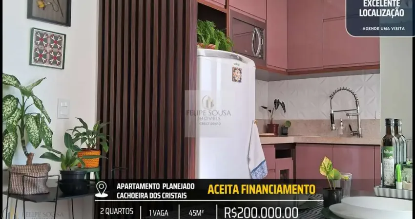 Lindo apartamento planejado com fino acabamento no brasileia - cachoeira dos cristais