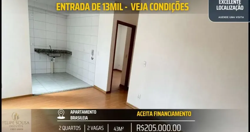 Possibilidade de entrada reduzida apartamento no parque cachoeira dos cristais - 2 quartos e 2 vagas