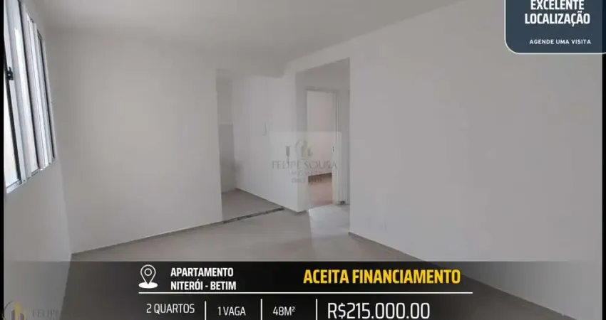 Excelente apartamento 2 quartos - 1 vaga - niterói - turquesa city