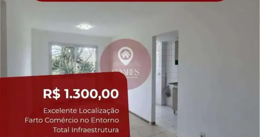 Apartamento para alugar, no condomínio atlantis park, , campo grande, com 2 quartos, 55m²