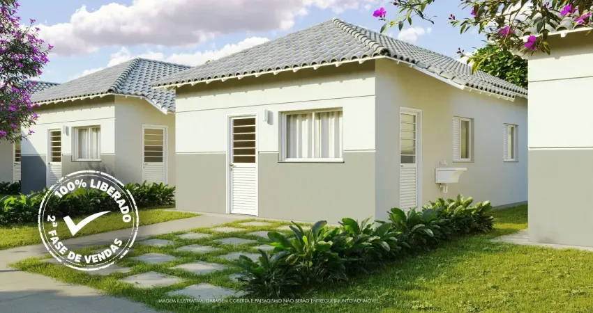 Casa de 2 quartos em araras/sp com entrada facilitada em até 72 x