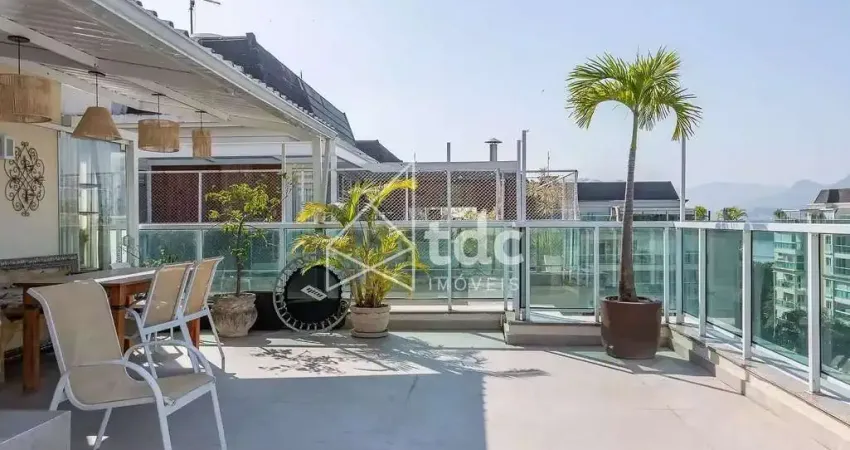 Cobertura para venda com 4 quartos, 203m² - barra da tijuca - rio de janeiro/rj