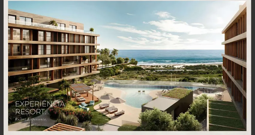 Studio em construção em condomínio clube frente-mar no campeche