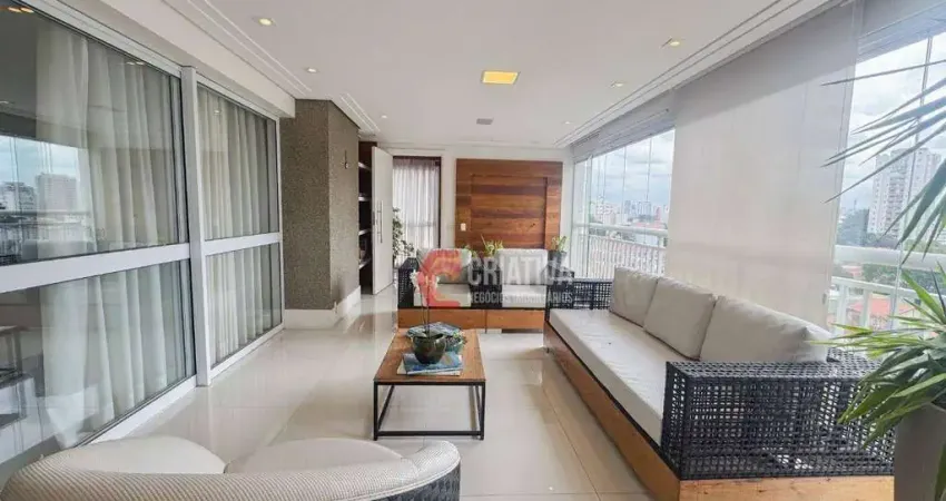 Apartamento com 4 dormitórios para alugar, 242 m² por r$ 23.675/mês - tatuapé - praça das águas