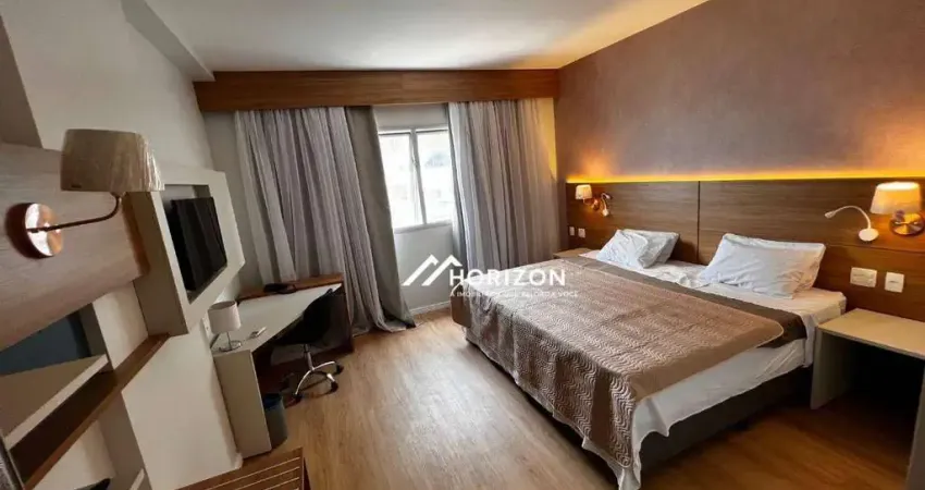 Flat com 1 dormitório à venda, 28 m² por r$ 455.120 - gonzaga - santos/sp