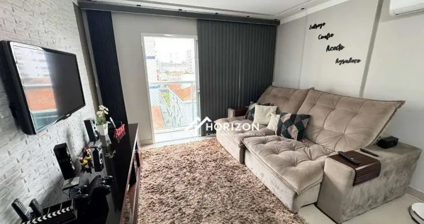 Apartamento com 2 dormitórios à venda, 75 m² por r$ 750.000,00 - aparecida - santos/sp