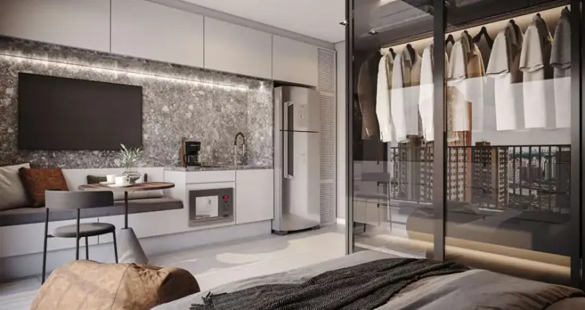 Apartamento para venda em curitiba, água verde, 1 dormitório, 1 banheiro