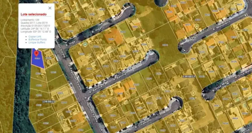 Terreno à venda na Rua Igapó, 534, Recanto Tropical, Cascavel