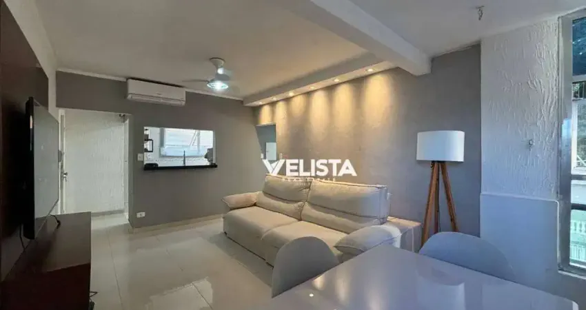 Apartamento com 1 dormitório à venda, 64 m² por r$ 285.000,00 - itararé - são vicente/sp