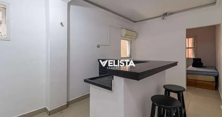 Kitnet com 1 dormitório à venda, 26 m² por r$ 160.000,00 - itararé - são vicente/sp