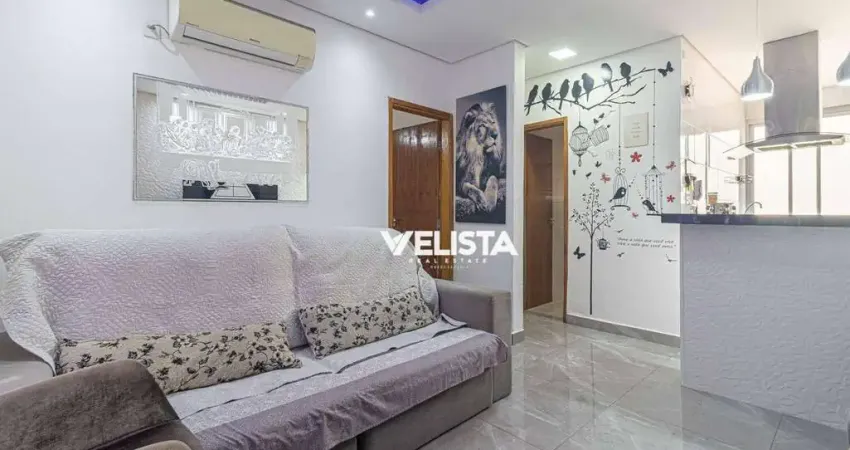 Apartamento com 2 dormitórios à venda, 58 m² por r$ 430.000,00 - boqueirão - santos/sp