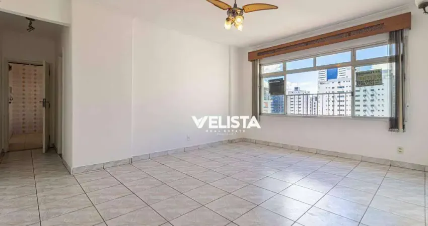 Apartamento vista livre com 2 dormitórios à venda, 99 m² por r$ 620.000 - boqueirão - santos