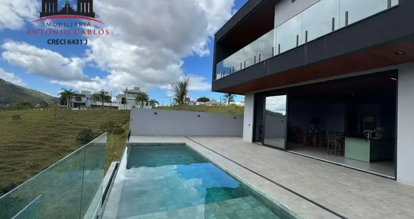 Casa de alto padrão em construção no loteamento são carlos em antônio carlos/sc