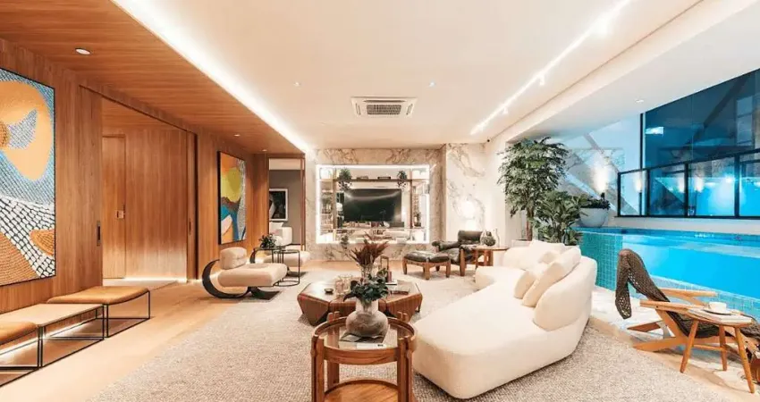 Apartamento à venda em frente ao vaca brava, com 350,68 m2, 4 suítes, 4 vagas, setor bueno, goiânia