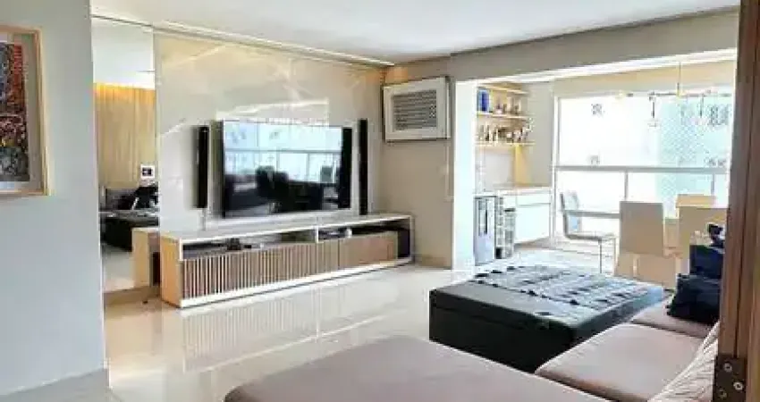 Apartamento mobiliado à venda com 128m2, 3 quartos, 2 suítes, 3 vagas, escaninho, no jardim goiás,