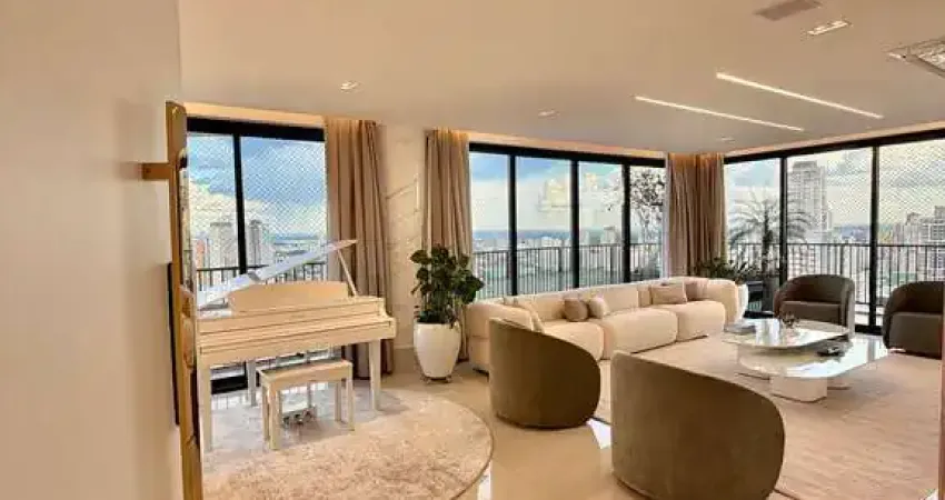 Apartamento mobiliado à venda no opus acqua, com 287 m2, 4 suítes, 4 vagas, no setor marista, goiân