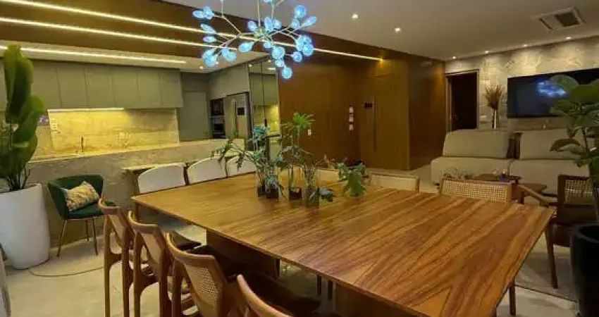 Apartamento mobiliado à venda com 165 m2, 3 suítes, no setor marista, goiânia, go
