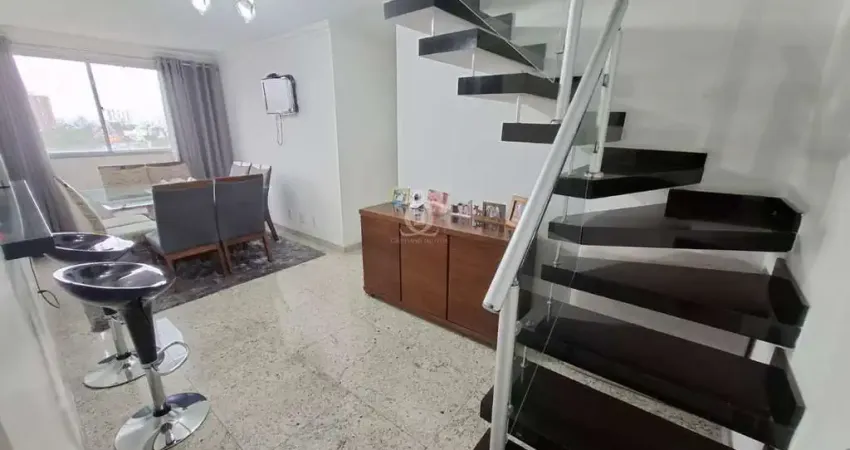 Cobertura para venda em mauá, parque são vicente, 3 dormitórios, 1 suíte, 3 banheiros, 2 vagas