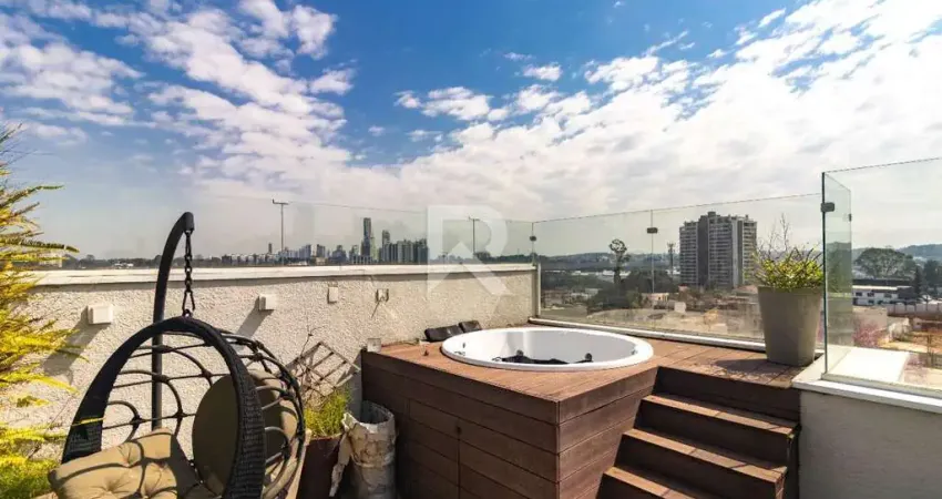 Cobertura com face norte, 3 quartos, 4 vagas para locação, 190 m² – campina do siqueira – curitiba/pr