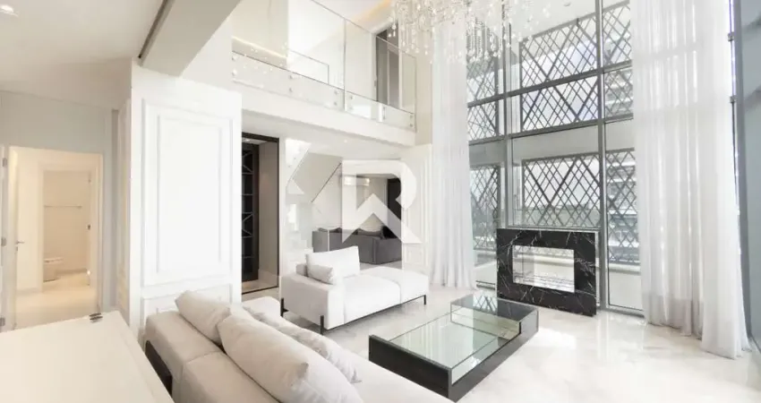 Apartamento mobiliado, face norte com 3 suítes 338m2 em cond. clube para alugar - champagnat, curitiba