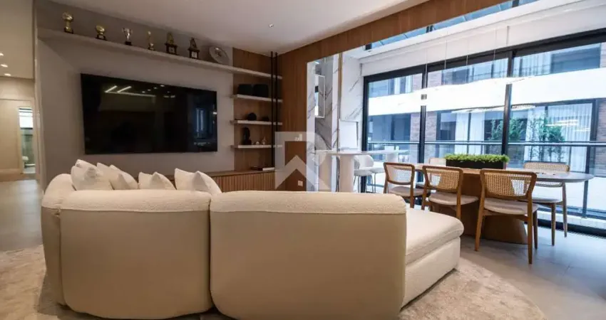 Apartamento mobiliado com 3 quartos e 108m2 para alugar - alto da xv, curitiba