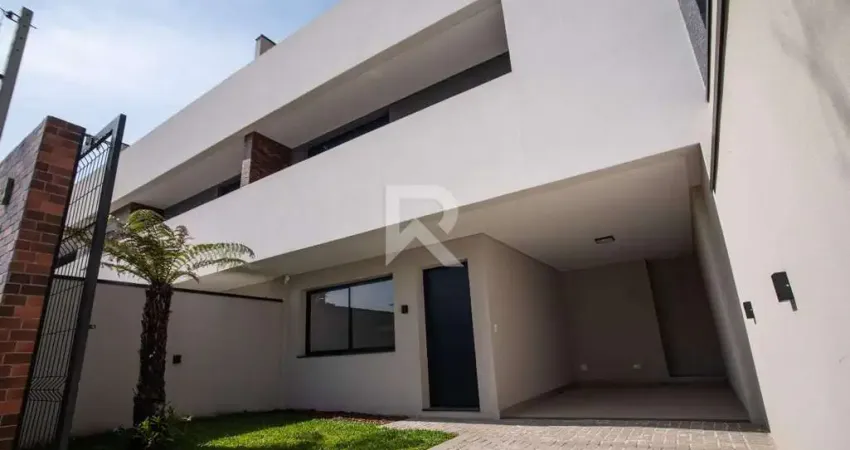 Sobrado alto padrão com terraço, 3 quartos 2 vagas à venda, 147 m² – santa felicidade – curitiba/pr