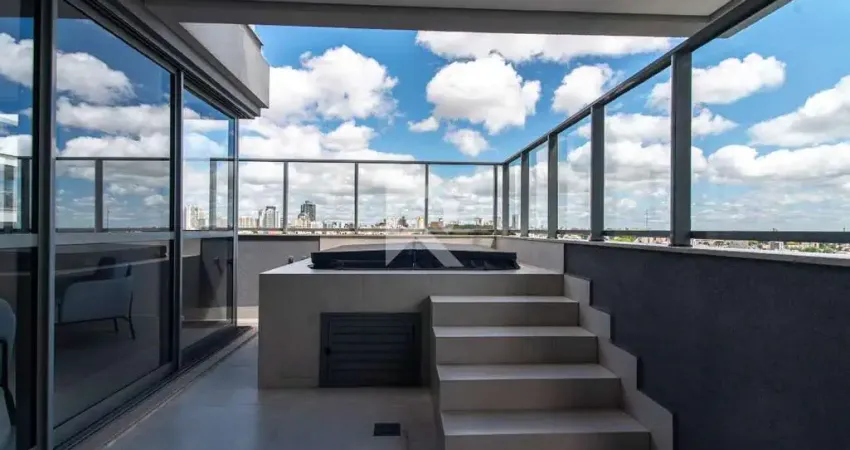 Cobertura com face norte e jacuzzi, 3 suítes 4 vagas para locação, 205 m² – água verde – curitiba/pr