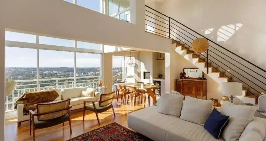 Apartamento duplex semi mobiliado em cond. clube com 4 quartos e 186m2 para venda - ecoville, curitiba