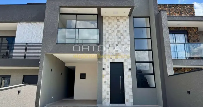 Sobrado em condomínio fechado 128m²- 03 dormitórios - costeira - são josé dos pinhais- pr