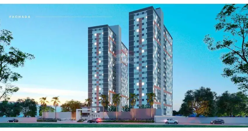 Apartamento,com 2 quartos,sala em 2 ambientes, banho social, cozinha conjugada com área de serviço.