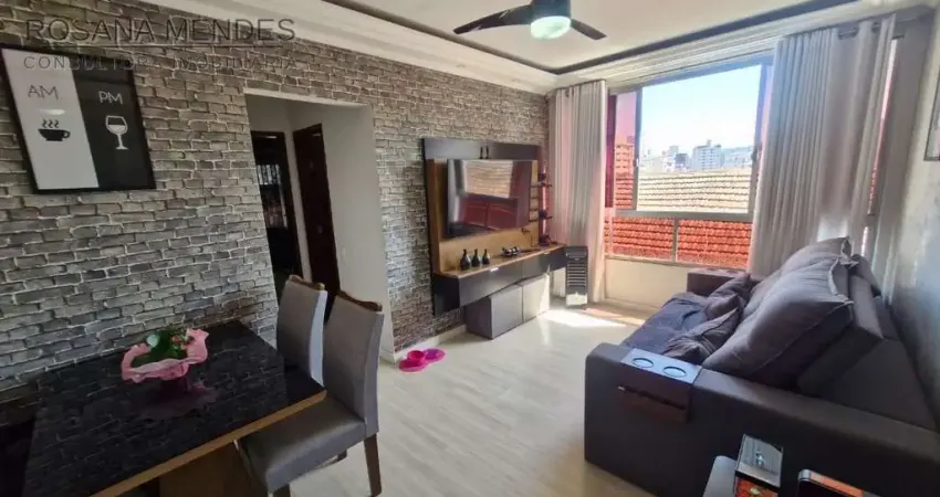 Apartamento para venda em santos, embaré, 2 dormitórios, 1 banheiro, 1 vaga