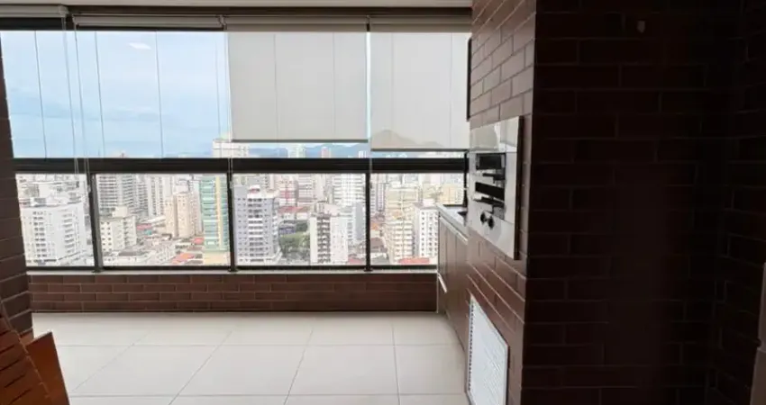 Lindo apartamento com dois quartos na guilhermina com vista mar