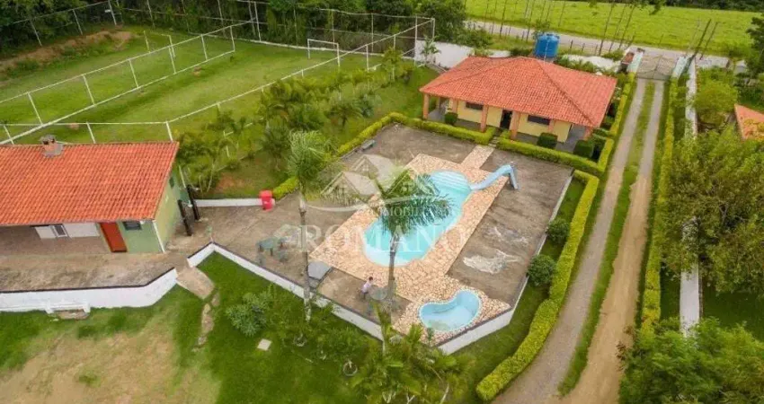 Chácara com 5 dormitórios à venda, 7000 m² por r$ 1.200.000,00 - jundiacanga - araçoiaba da serra/sp