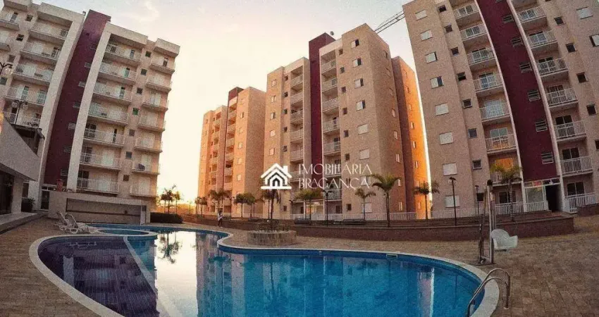 Apartamento com 2 dormitórios para alugar, 57 m² - jardim são lourenço - bragança paulista/sp