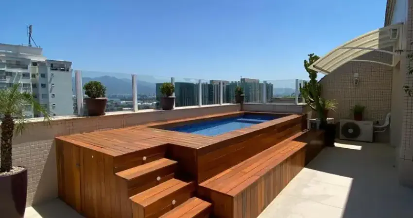 Linda cobertura no condomínio 360 on the park - peninsula - barra da tijuca - rio de janeiro