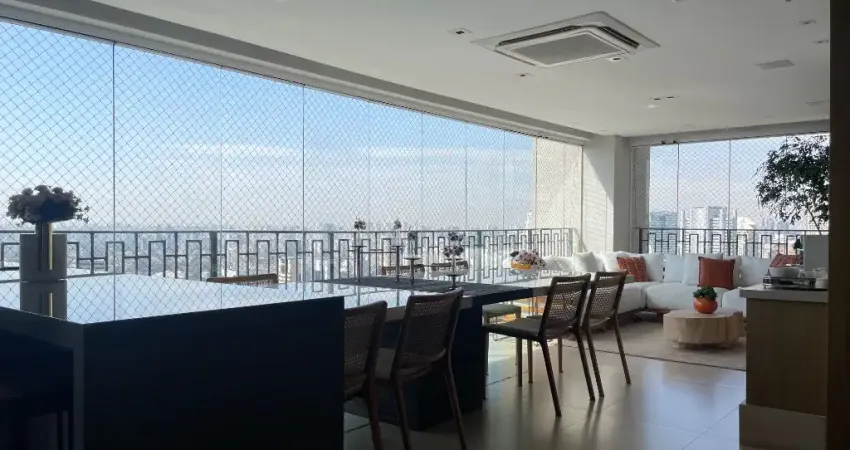 Apto. alto padrão à venda, 300 metros quadrados ampla sala com vista do skyline da cidade 3 quartos 4 vagas no cidade jardim - jardim panorama - são paulo - sp