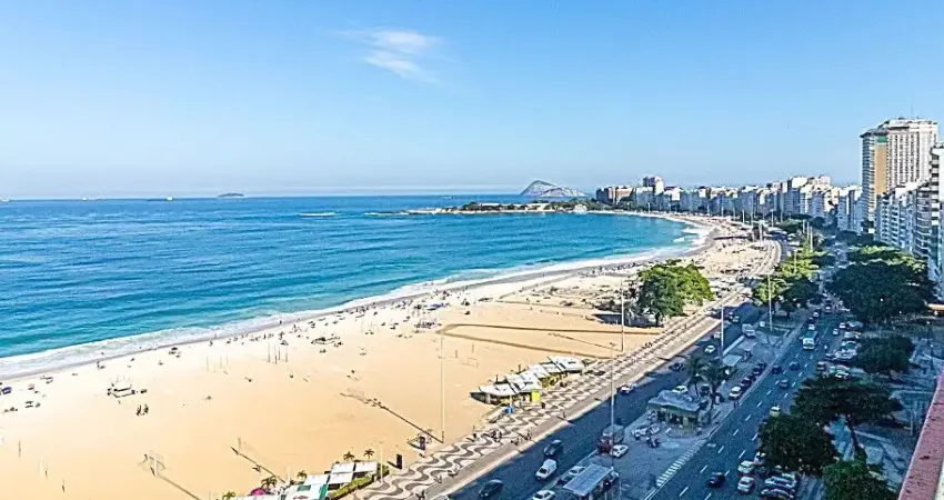 Contemple o mar de copacabana e suas atrações desta cobertura. imagine o seu réveillon com sua família na sacada desta cobertura.