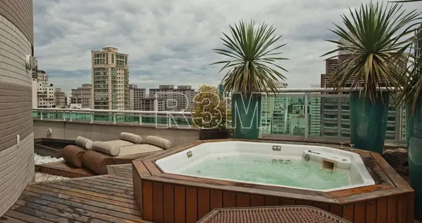 Cobertura triplex no jardim paulistano com 390 m² a.u. sendo: 4 dormitórios (4 suítes) e 6 vagas .