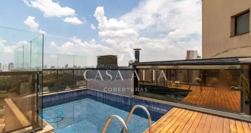 Cobertura duplex na aclimação com 508m² a.u. sendo: 5 dormitórios (4 suítes) e 4 vagas de garagem.