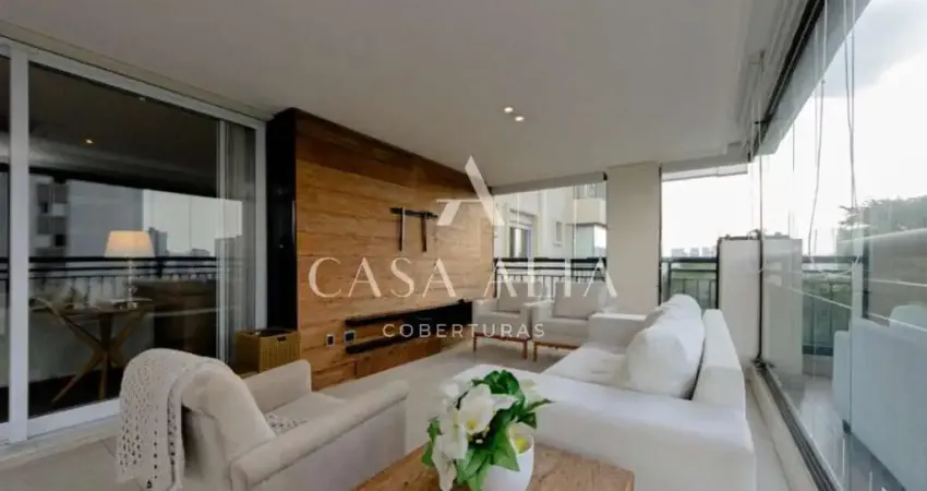 Apartamento no alto da boa vista com 208 m² a.u. sendo: 3 dormitórios (3 suítes) e 4 vagas de garagem.