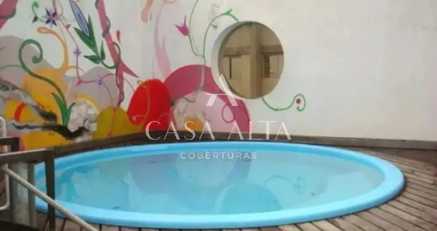 Cobertura duplex no alto da boa vista com 316 m² a.u. sendo: 5 suítes e 4 vagas de garagem.