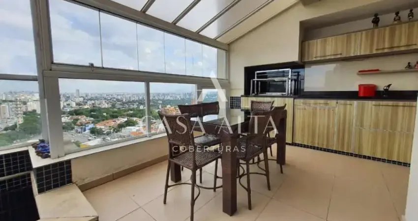 Cobertura duplex no alto da lapa com 419m² a.u. sendo: 4 dormitórios (4 suítes) e 5 vagas de garagem.