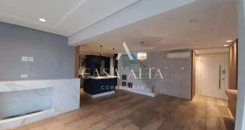 Cobertura duplex com 263 m², 4 quartos sendo 4 suítes à venda no alto da lapa.