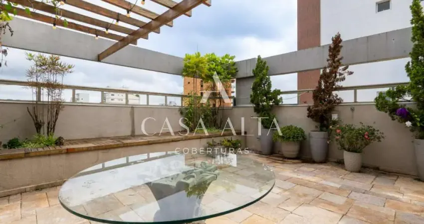 Cobertura duplex no brooklin com 287 m² a.u. sendo: 3 dormitórios (2 suítes) e 2 vagas de garagem.