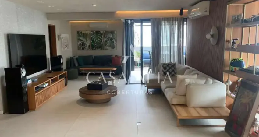 Ocobertura duplex no brooklin com 229 m² a.u. sendo: 3 dormitórios (3 suítes) e 3 vagas de garagem.